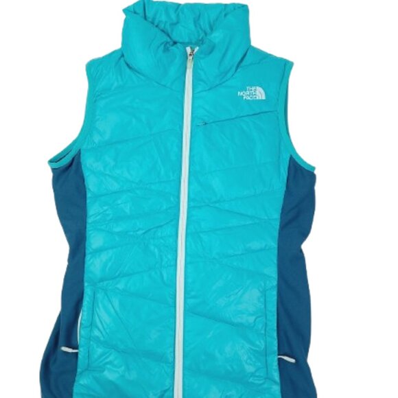 The North Face Jackets & Blazers - The North Face Women's Turquoise Hyline Hybrid 600 Goose Down Puffer Vest Size M